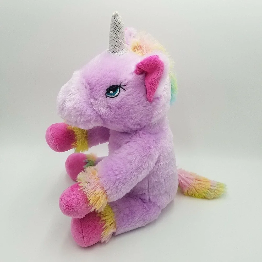 Unicorn Aislynn Progressive Plush Rainbow Striped 12